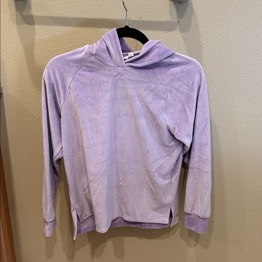 Zella Lilac Women's Cowl Neck fuzzy sweatshirt - Picture 3 of 7